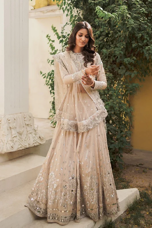 Traditional Beige Color Lehenga Choli Dupatta Dress